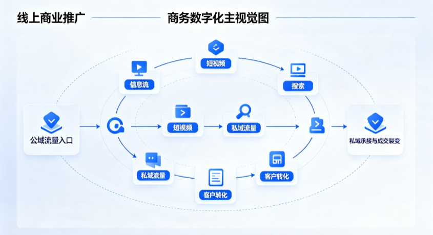 阎良区线上商业推广怎么做？全域流量闭环搭建与低成本转化实战指南